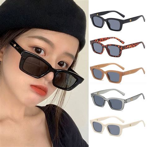 ladies rectangle sunglasses|vintage rectangle sunglasses.